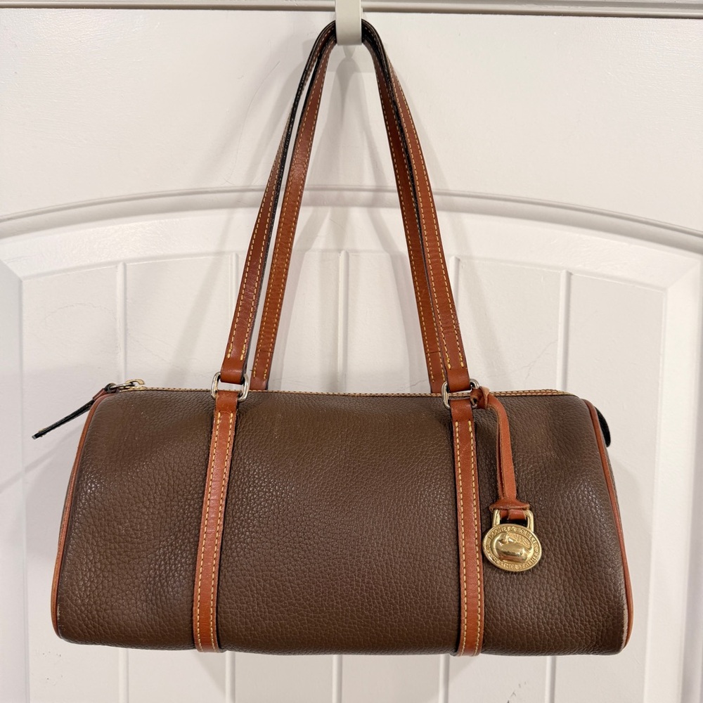 Dooney & Bourke Vintage Pebble Leather Barrel Bag